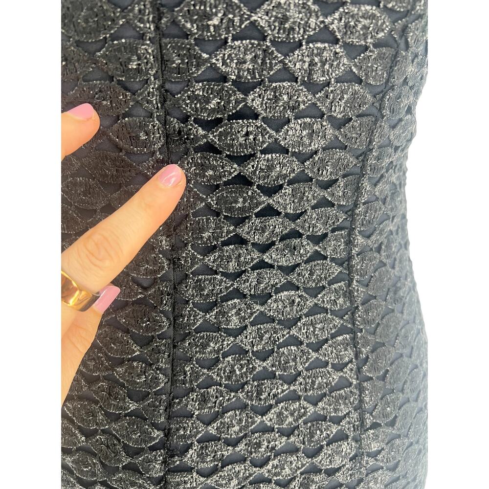 Diane von Furstenberg Cindy Lace Sleeve Textured Mini Dress 4 - Picture 13 of 16